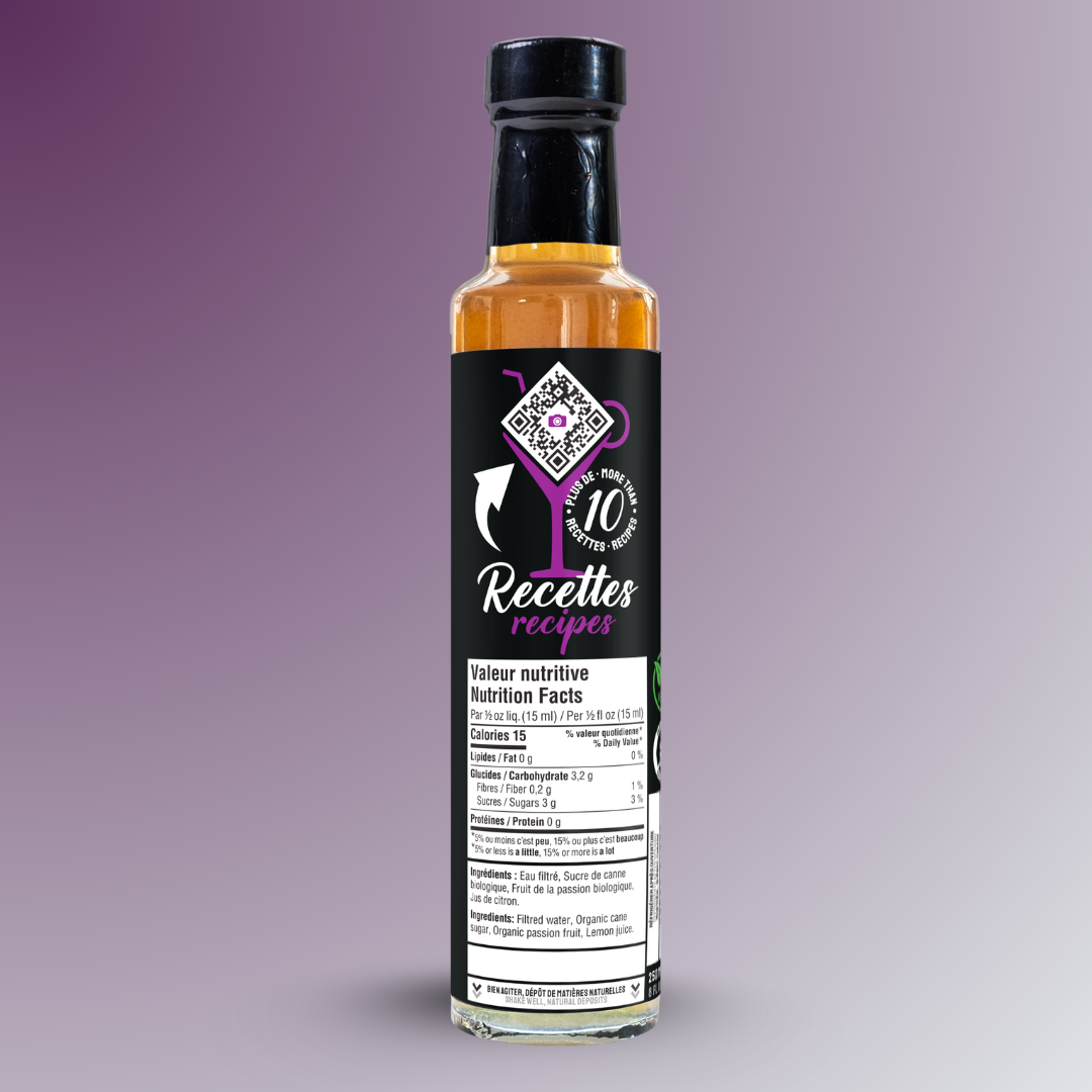 Sirop Infusé aux Fruits de la Passion