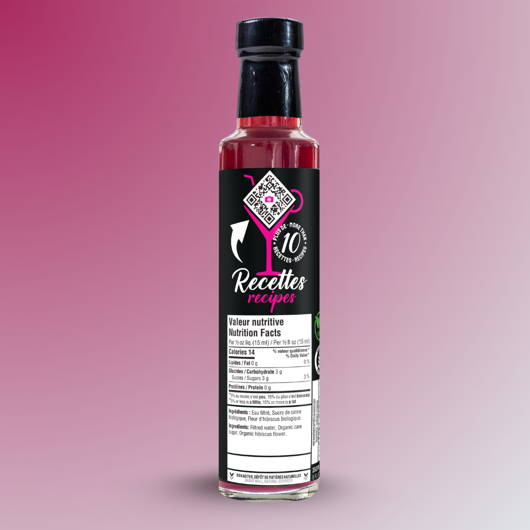 Sirop Infusé à l'Hibiscus